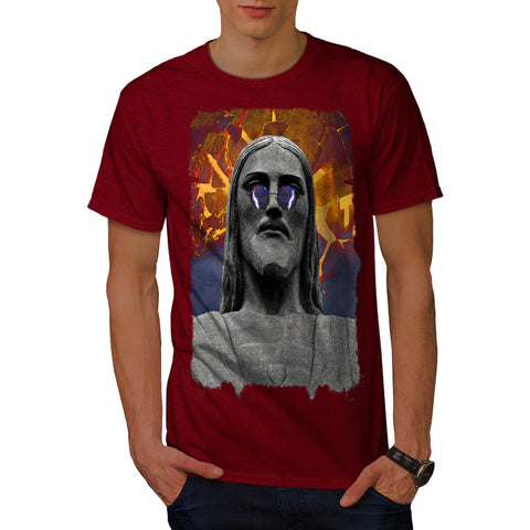 Modern Jesus Statue Mens T-Shirt