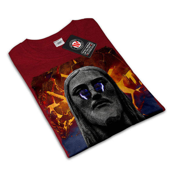 Modern Jesus Statue Womens T-Shirt