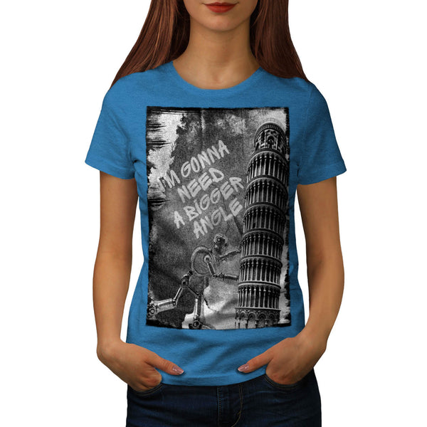Pisa Tower Angle Womens T-Shirt