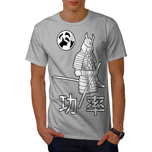 White Samurai Fury Mens T-Shirt