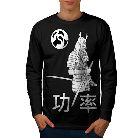 White Samurai Fury Mens Long Sleeve T-Shirt