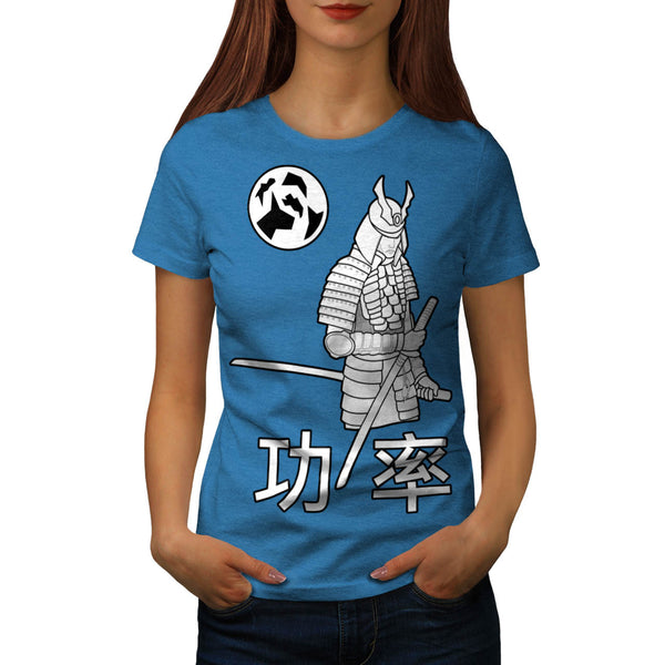 White Samurai Fury Womens T-Shirt
