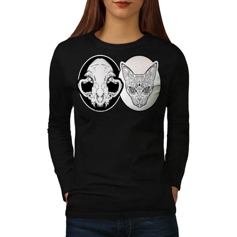 Schrodinger's Cat Womens Long Sleeve T-Shirt