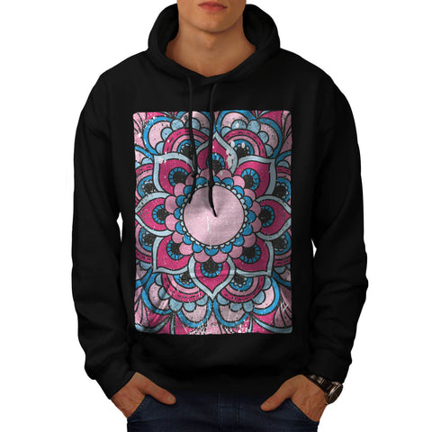 Indian Flower Bloom Mens Hoodie