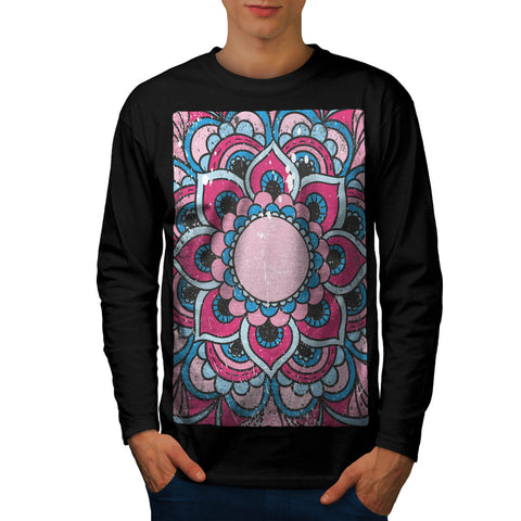 Indian Flower Bloom Mens Long Sleeve T-Shirt
