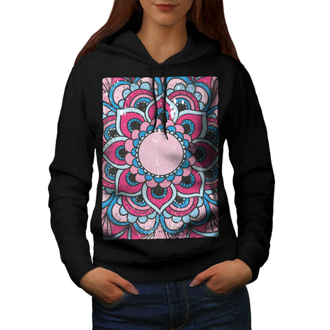 Indian Flower Bloom Womens Hoodie