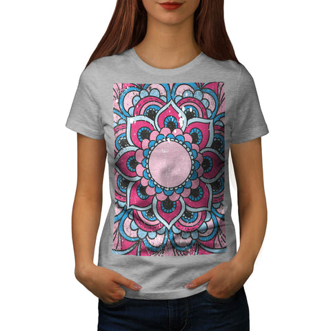 Indian Flower Bloom Womens T-Shirt