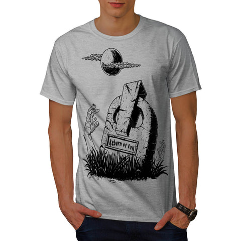 Cemetery Tomb Hand Mens T-Shirt