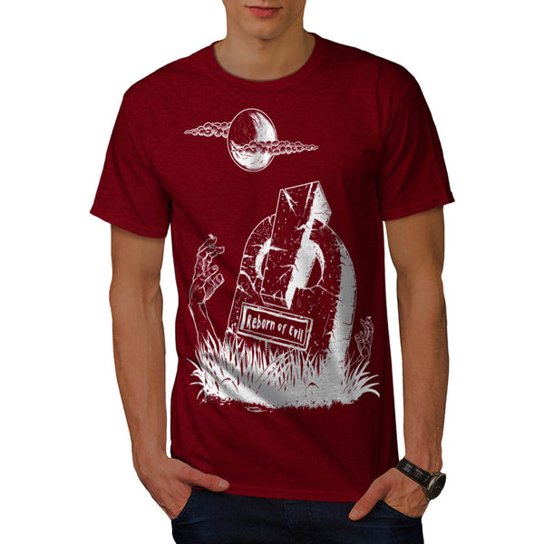 Cemetery Tomb Hand Mens T-Shirt