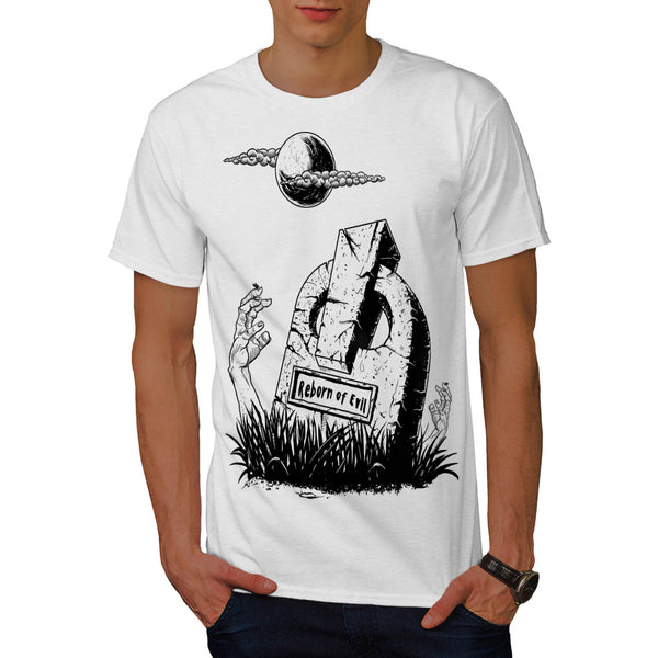 Cemetery Tomb Hand Mens T-Shirt