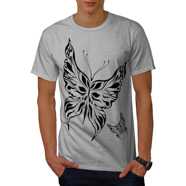 Butterfly Tattoo Mens T-Shirt