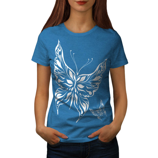 Butterfly Tattoo Womens T-Shirt