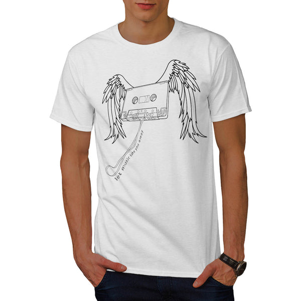 Flying Cassette Tape Mens T-Shirt