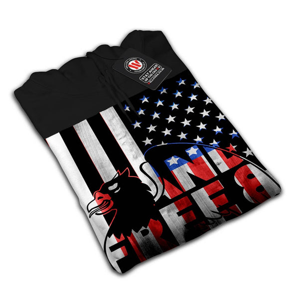 American Hawk Flag Mens Hoodie