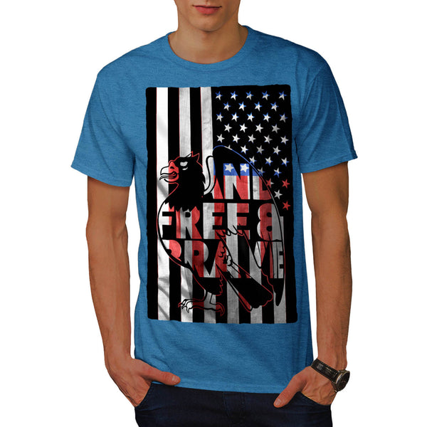 American Hawk Flag Mens T-Shirt
