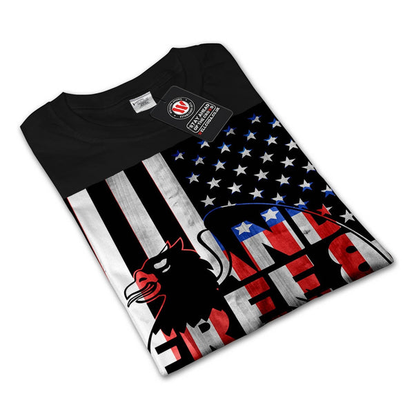 American Hawk Flag Womens Long Sleeve T-Shirt