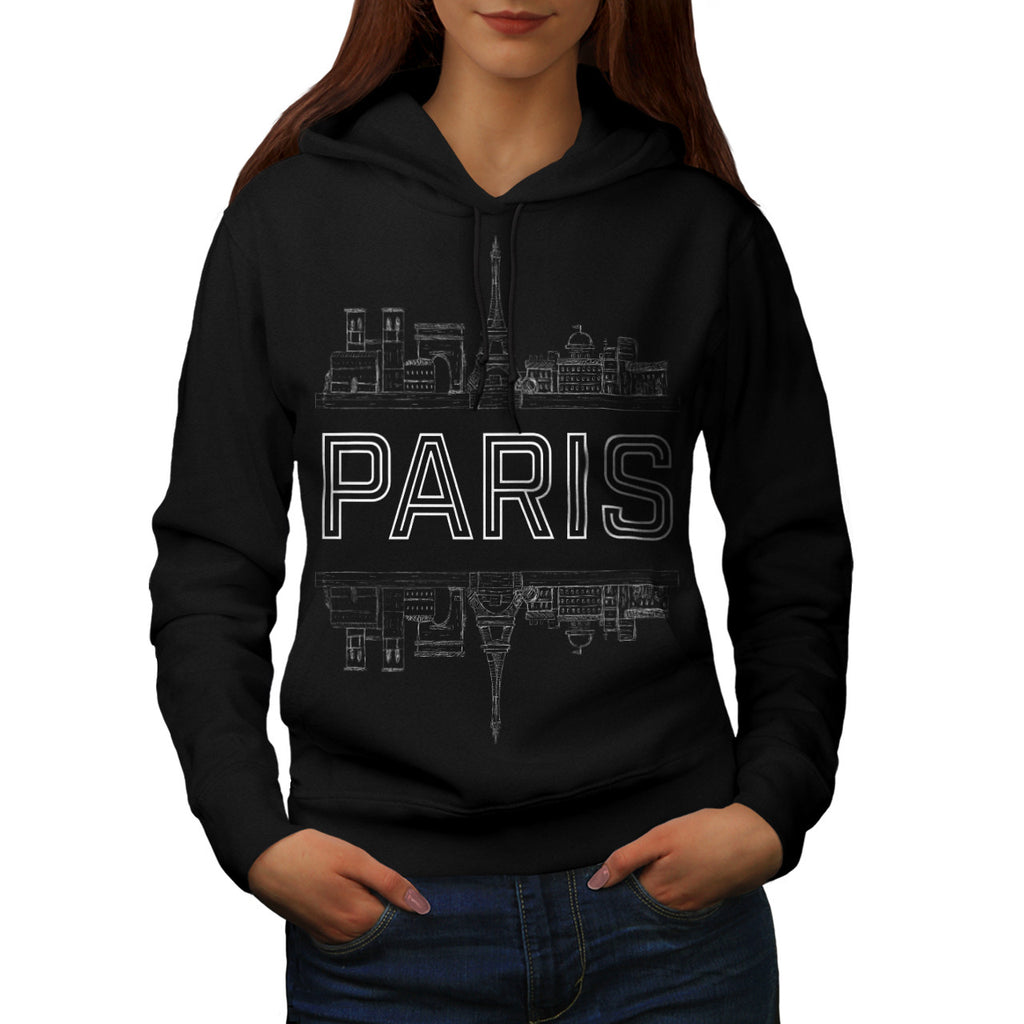 Paris City Design Womens Hoodie