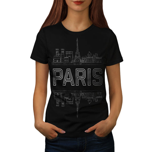 Paris City Design Womens T-Shirt