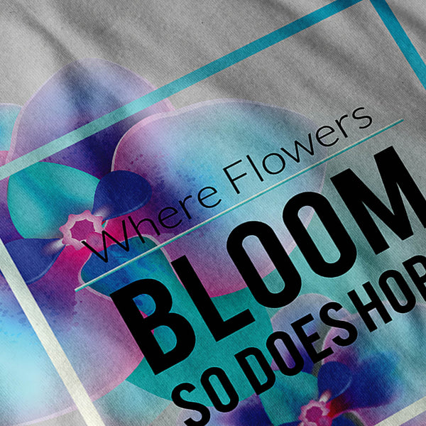 Flower Bloom And Hope Mens Hoodie