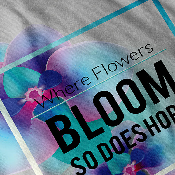 Flower Bloom And Hope Mens T-Shirt