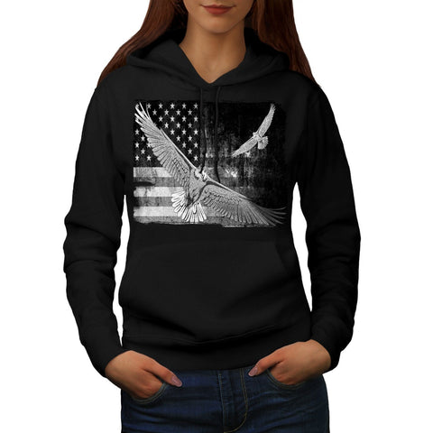 American Eagle Flag Womens Hoodie