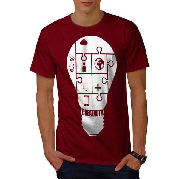 Light Bulb Puzzle Mens T-Shirt