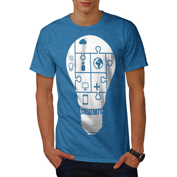 Light Bulb Puzzle Mens T-Shirt