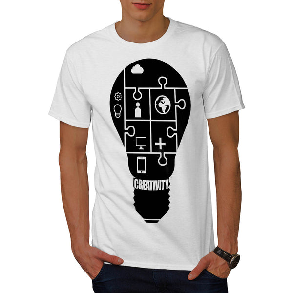 Light Bulb Puzzle Mens T-Shirt