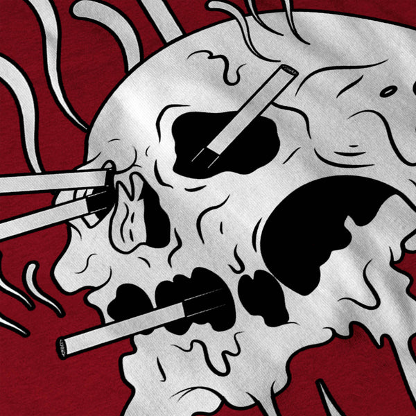 Skull War Head Flame Mens T-Shirt