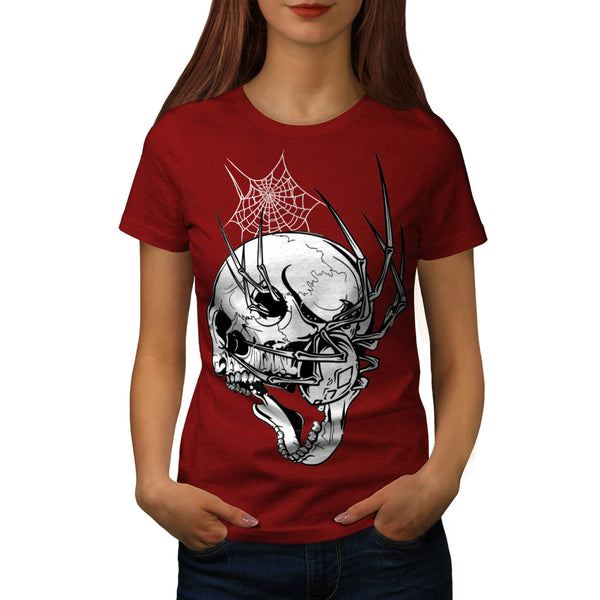 Skull Beast Horror Womens T-Shirt