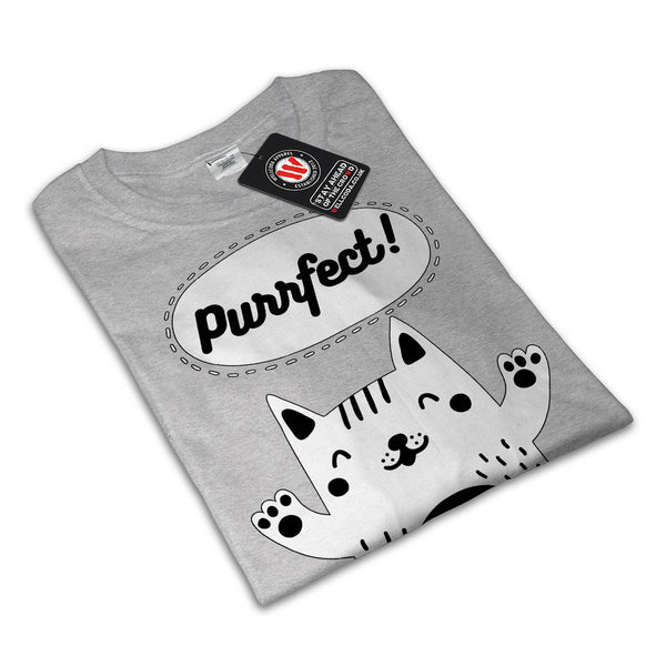 Happy Smiley Cat Mens T-Shirt