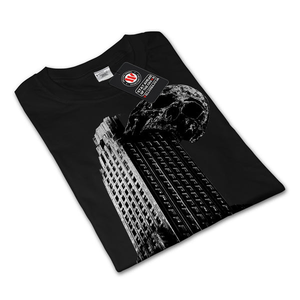 NYC Style Skull Head Womens Long Sleeve T-Shirt