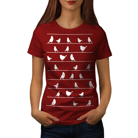 Little Bird Meeting Womens T-Shirt