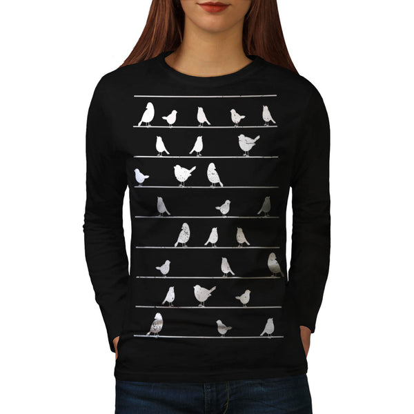 Little Bird Meeting Womens Long Sleeve T-Shirt