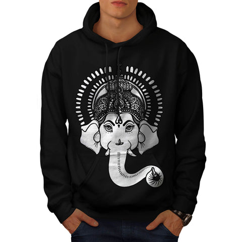 Indian Art Ganesha Mens Hoodie