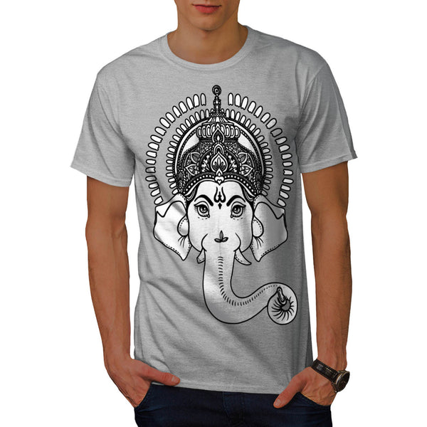 Indian Art Ganesha Mens T-Shirt