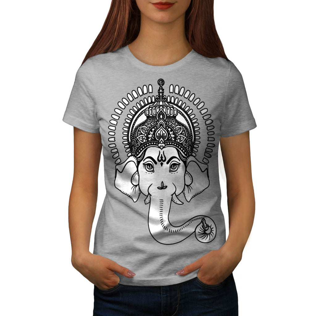 Indian Art Ganesha Womens T-Shirt