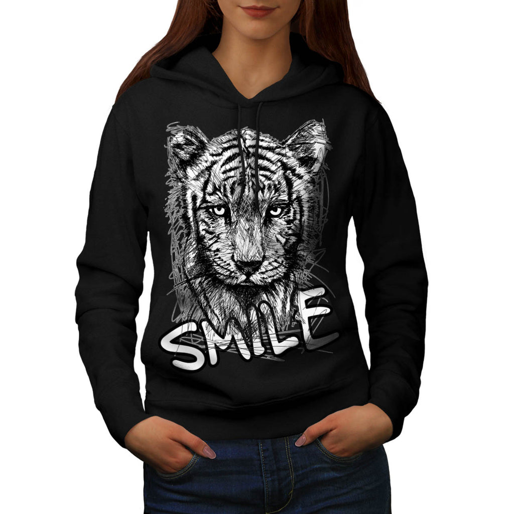 Jaguar Smile Gaze Womens Hoodie