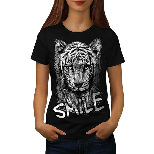 Jaguar Smile Gaze Womens T-Shirt