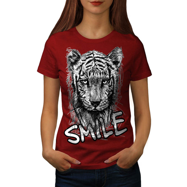 Jaguar Smile Gaze Womens T-Shirt