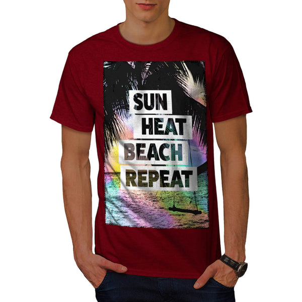 Sun Heat Repeat Fun Mens T-Shirt