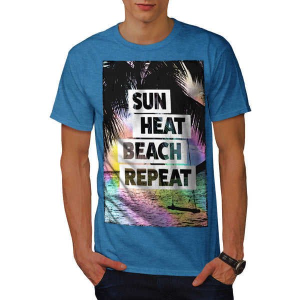 Sun Heat Repeat Fun Mens T-Shirt