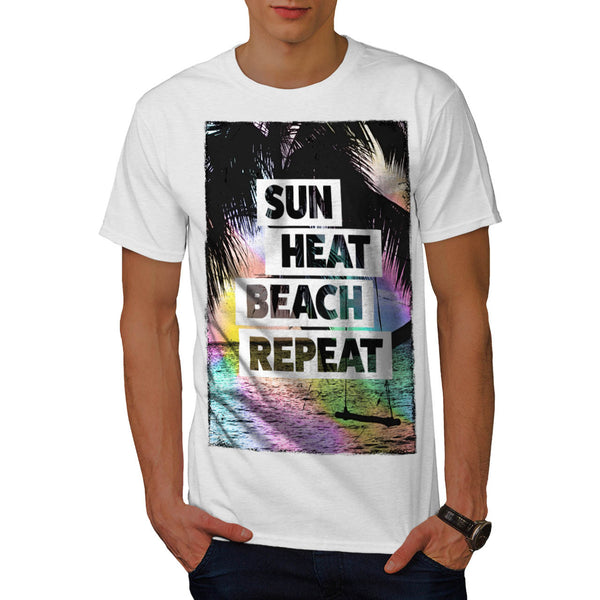 Sun Heat Repeat Fun Mens T-Shirt