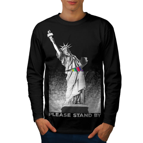 America Icon Fun Mens Long Sleeve T-Shirt