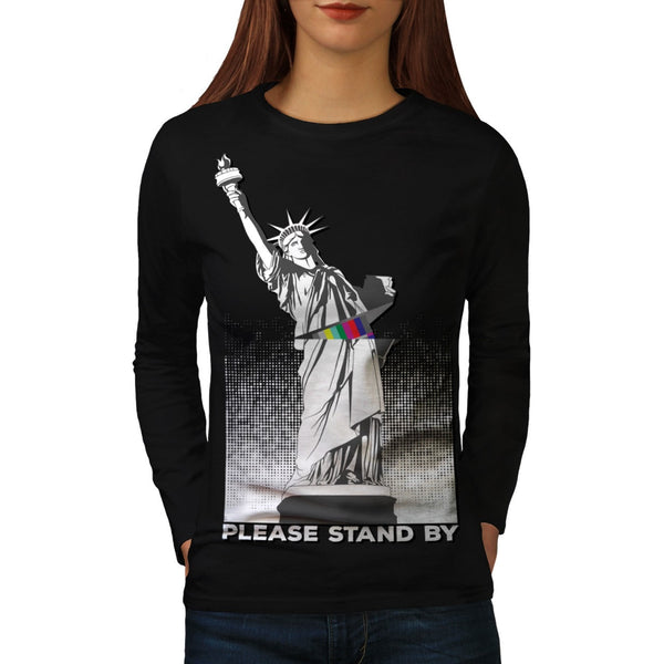 America Icon Fun Womens Long Sleeve T-Shirt