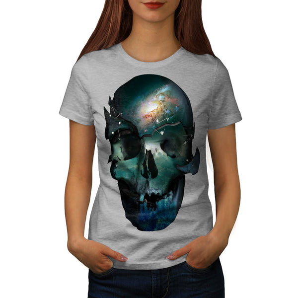 Skull Head Soul Art Womens T-Shirt