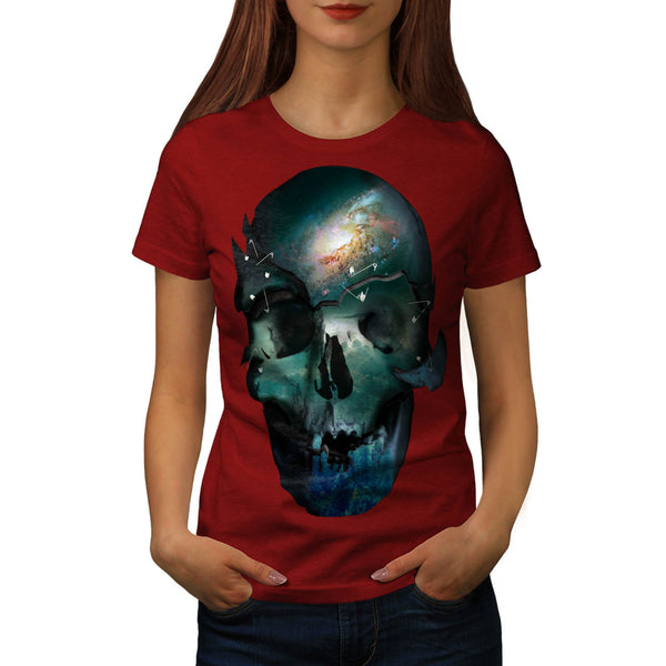 Skull Head Soul Art Womens T-Shirt