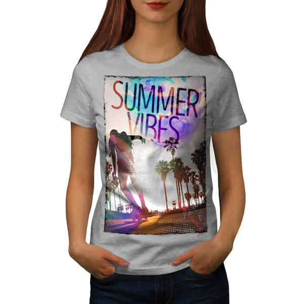 Summer Heat Vibes Womens T-Shirt