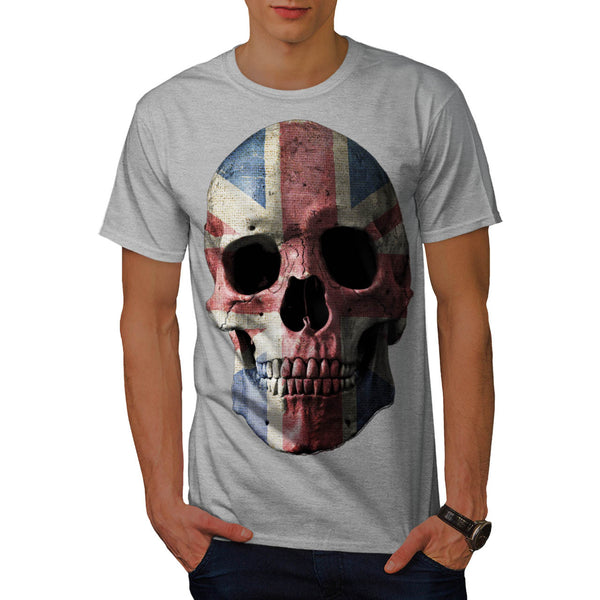 British Flag Skull Mens T-Shirt