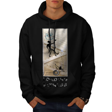 Zombie Keeping Fit Mens Hoodie